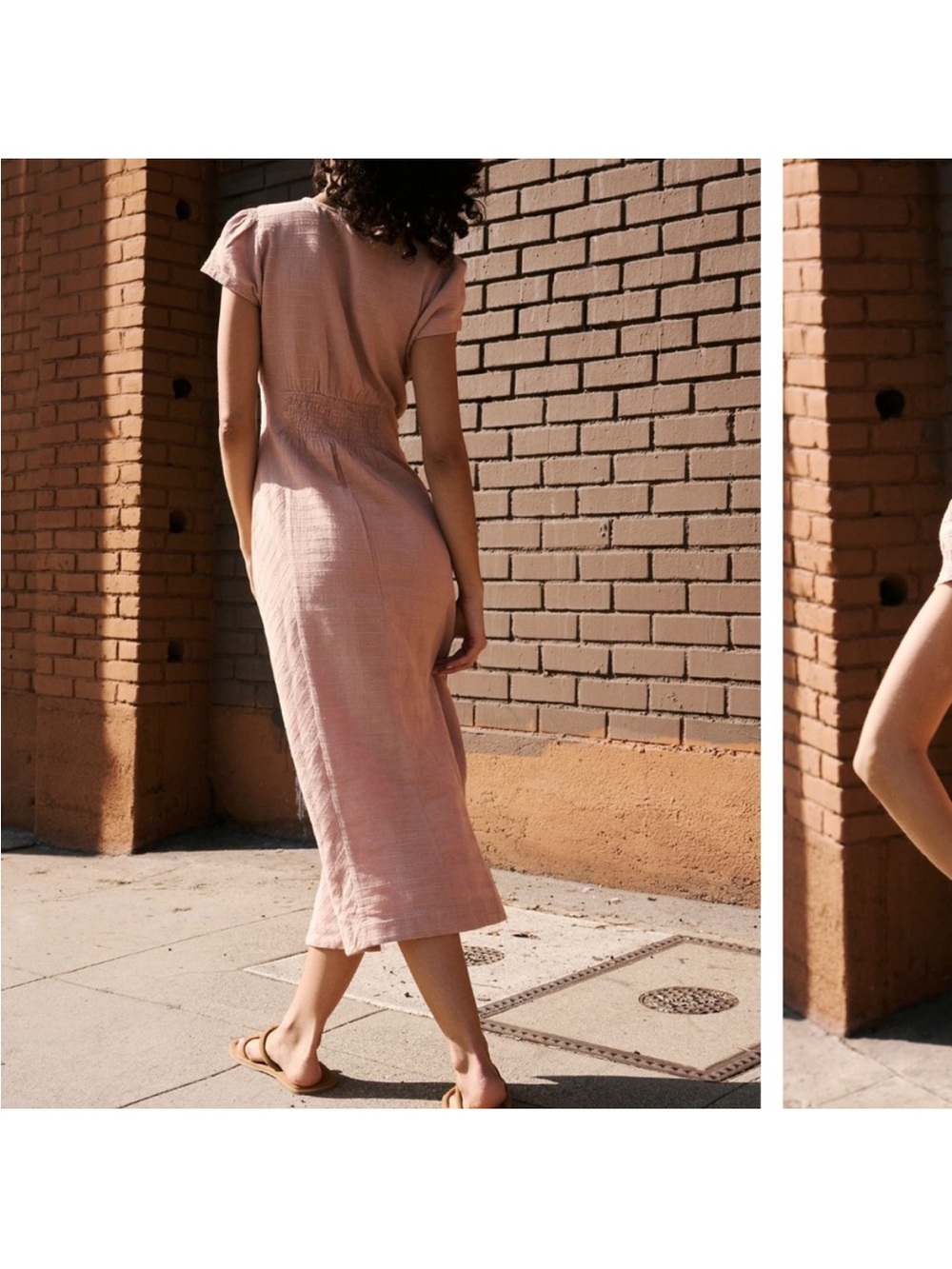 Free People Button-Front Midi Dress - Picture 3 of 5
